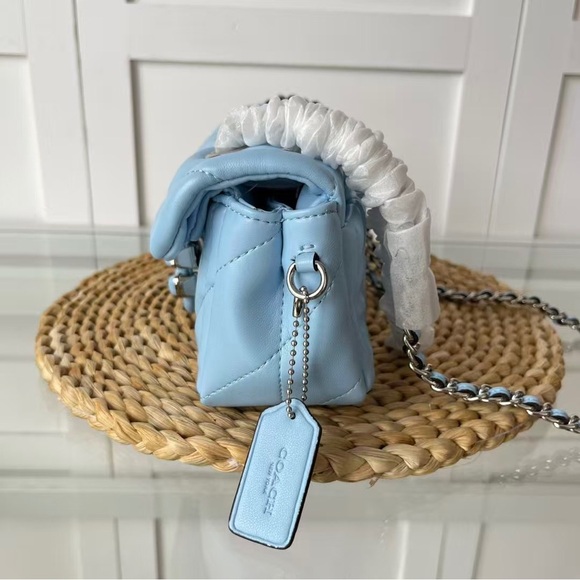 Women’s Coach Tabby 20 Blue Shoulder Bag - Picture 3 of 9